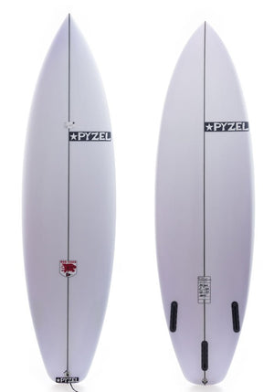 Pyzel 6'2 Red Tiger Shortboard Surfboard Futures - Rider Shack