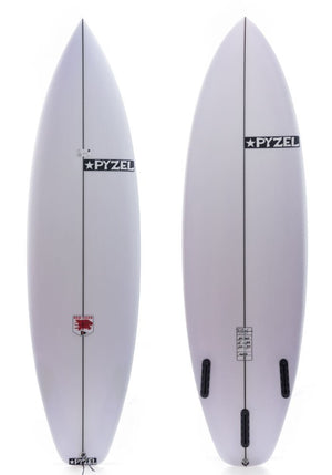 Pyzel 6'2 Red Tiger Shortboard Surfboard Futures - Rider Shack
