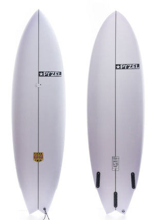 Pyzel 6'2 White Tiger w/Futures Shortboard Surfboard - Rider Shack