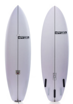 Pyzel 6'2 White Tiger w/Futures Shortboard Surfboard - Rider Shack