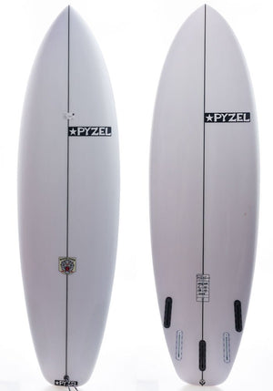 Pyzel 6'4 White Tiger Surfboard w/Futures - Rider Shack
