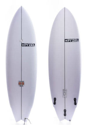 Pyzel 6'6 Tiger Twin Shortboard Surfboard Futures - Rider Shack
