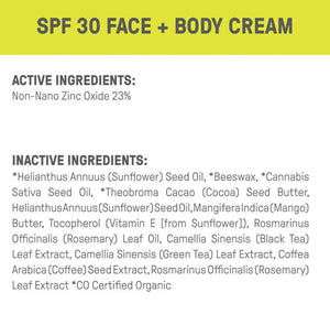 Raw Elements Face + Body Tin SPF 30 Sunscreen *Plastic Free - Rider Shack