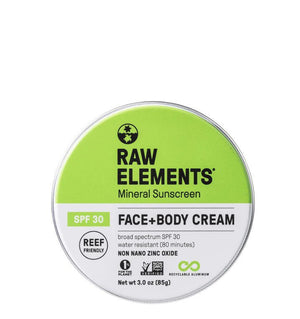 Raw Elements Face + Body Tin SPF 30 Sunscreen *Plastic Free - Rider Shack