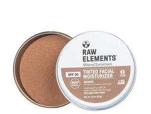 Raw Elements Tinted Bronze Face Moisturizer SPF 30 Bronze - Rider Shack