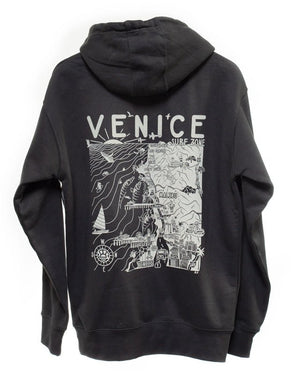 Rider Shack Venice Surf Map Hoodie - Rider Shack