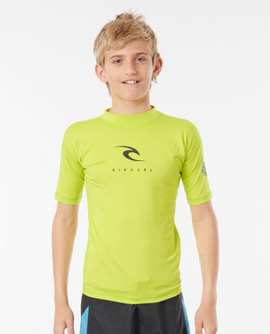 Rip Curl Boy's Corpo Short Sleeve Rash Guard - Rider Shack