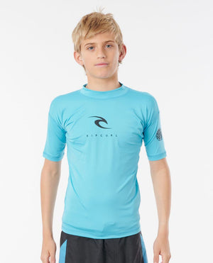 Rip Curl Boy's Corpo Short Sleeve Rash Guard - Rider Shack