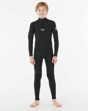 Rip Curl Youth Dawn Patrol 3/2 Back Zip Surfing Wetsuit - Rider Shack
