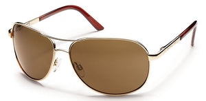 Suncloud Aviator SC Gold/Polar Brown - Rider Shack