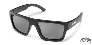 Suncloud Flateline Matte Black 57 Grey Sunglasses - Rider Shack