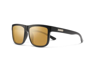 Suncloud Quiver Sunglasses Matte Black with Polar Sienna Mirrored Lens - Rider Shack