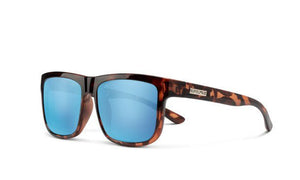 Suncloud Quiver Tort/Aqua Mirror Sunglasses - Rider Shack