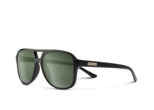 Suncloud Sandy Black Polar Green Sunglasses - Rider Shack
