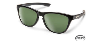 Suncloud Topsail Crystal Matte Black/Polar Green Sun Glasses - Rider Shack