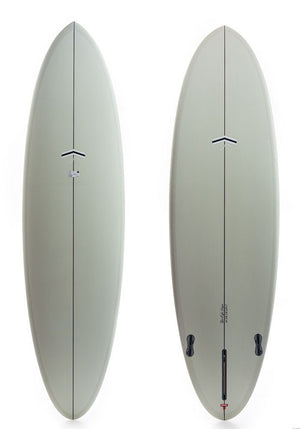 Thunderbolt 6'9 Outlier X Volan (Red) Mid-Length Surfboard - Rider Shack