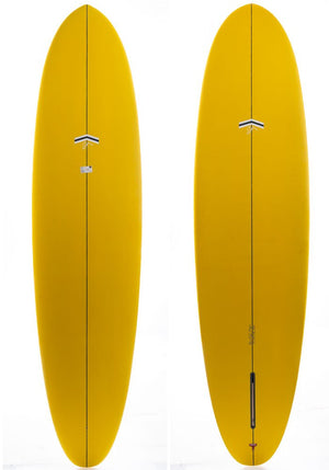 Thunderbolt CJ Nelson 7'6 Outlier Mustard (Red) Mid-Length Surfboard - Rider Shack