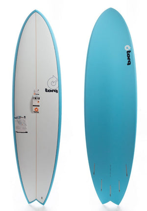 Torq 6'10 Fish Miami Blue Surfboard - Rider Shack
