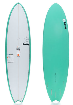 Torq 6'10 Fish Seagreen Surfboard - Rider Shack