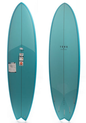 Torq 6'10 Fish Turquoise Surfboard - Rider Shack