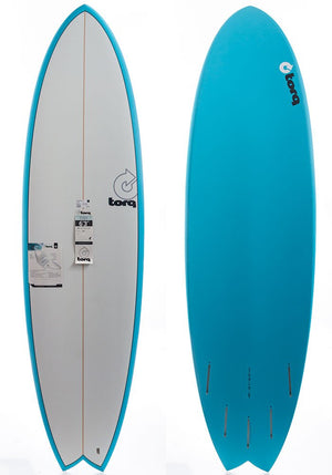 Torq 6'3 Mod Fish Miami Blue Surfboard - Rider Shack