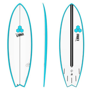 Torq 6'6 CI Pod Mod White Blue Shortboard Surfboard - Rider Shack