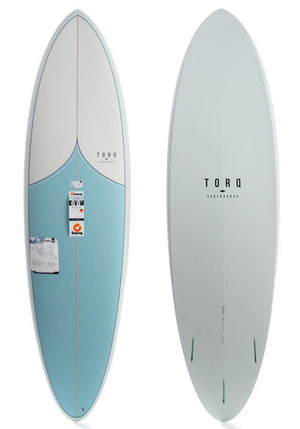 Torq 6'8 Blue Vortex Fun Pinline Surfboard - Rider Shack