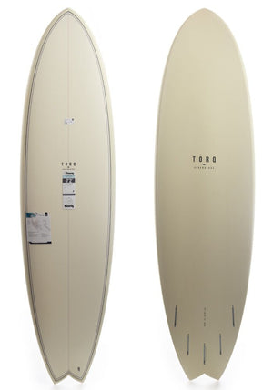 Torq 7'2 Fish Fish Cream Pattern Surfboard - Rider Shack
