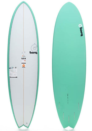 Torq 7'2 Fish Pinline Sea Green Surfboard - Rider Shack