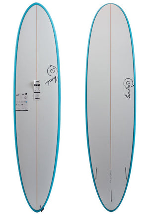Torq 7'6 Fun Miami Blue Surfboard - Rider Shack