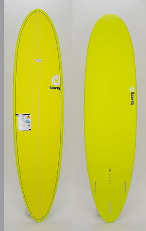 Torq 7'6 Funboard Yellow Pinline Surfboard - Rider Shack