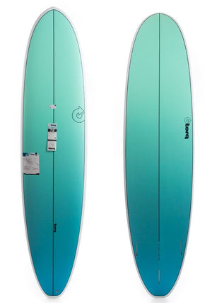 Torq 7'8 V+ Seagreen Fade Funboard Surfboard - Rider Shack