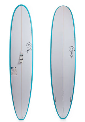 Torq 8'6 Long Teal Rails Longboard - Rider Shack
