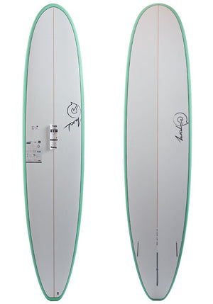 Torq 8'6 Longboard with Sea Green Rails - Rider Shack