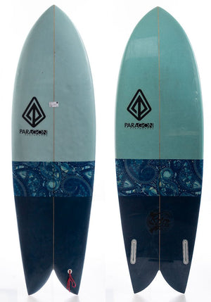 Used 5'10 Paragon Twin Fish Surfboard - Rider Shack