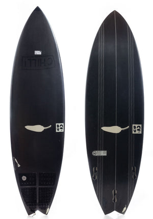 Used 5'11 Chili BV2 Black Dart Carbon Shortboard Surfboard - Rider Shack