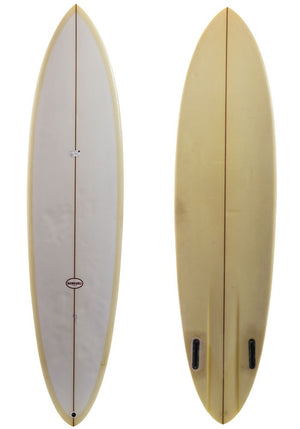Used 7'2 Mangiagli Channel Bottom Mid Length Surfboard - Rider Shack