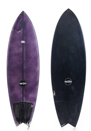 Used JS 5'10 Black Baron Futures Twin Surfboard - Rider Shack