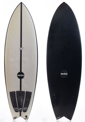 Used JS 5'10 Black Baron Futures Twin Surfboard - Rider Shack