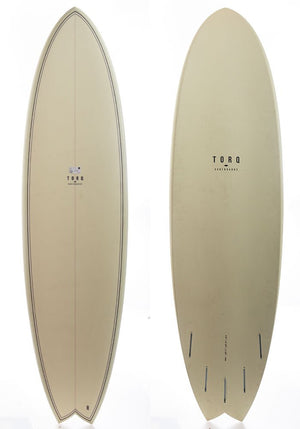 Used Torq 6'10 Fish Cream Pattern Surfboard - Rider Shack