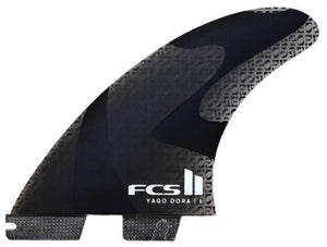 Yago Dora FCSII Smoke Large Surfboard Fins - Rider Shack
