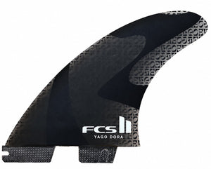 Yago Dora FCSII Smoke Medium Surfboard Fins - Rider Shack